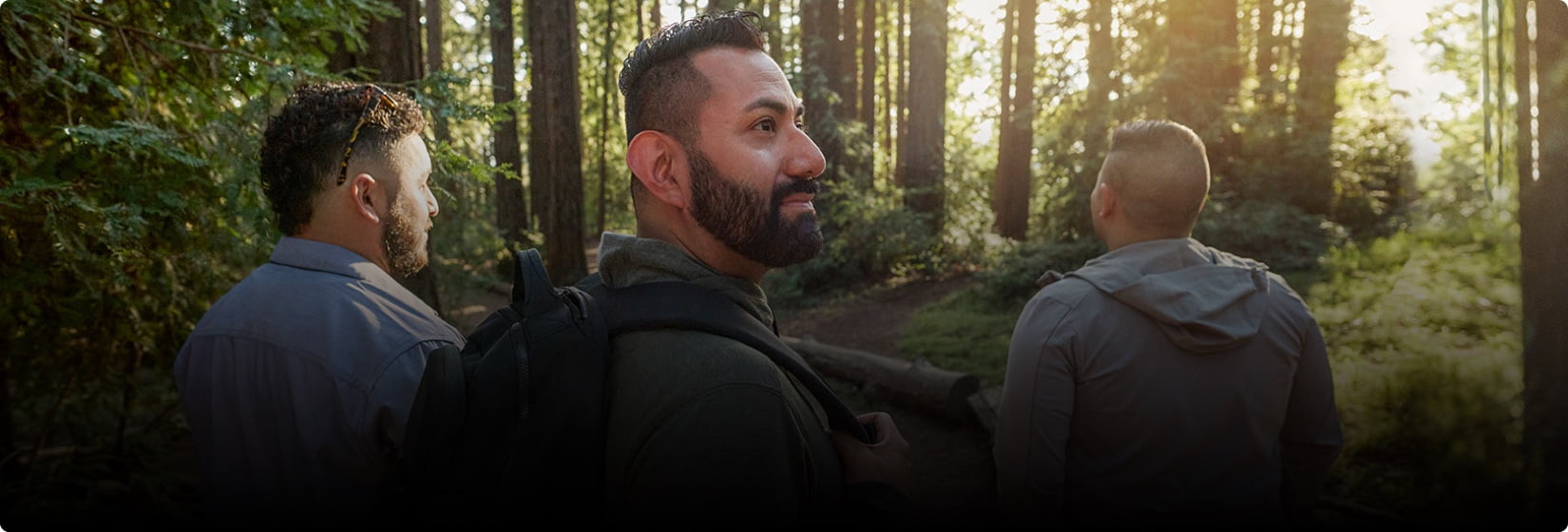 Elias and others are hiking.