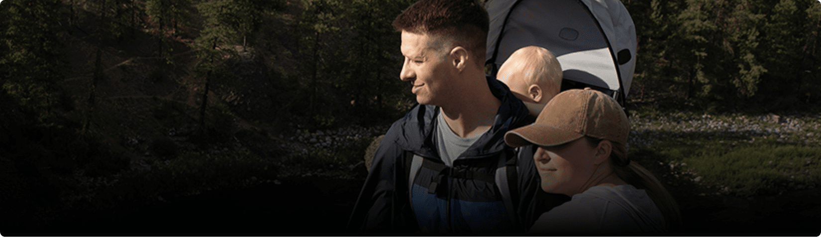 Zach is outside with people.