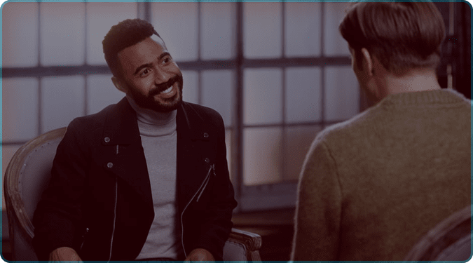 Click the image to watch real conversations.