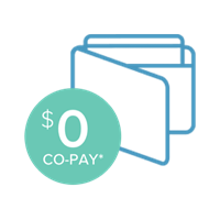 Zero Dollar Co-Pay.