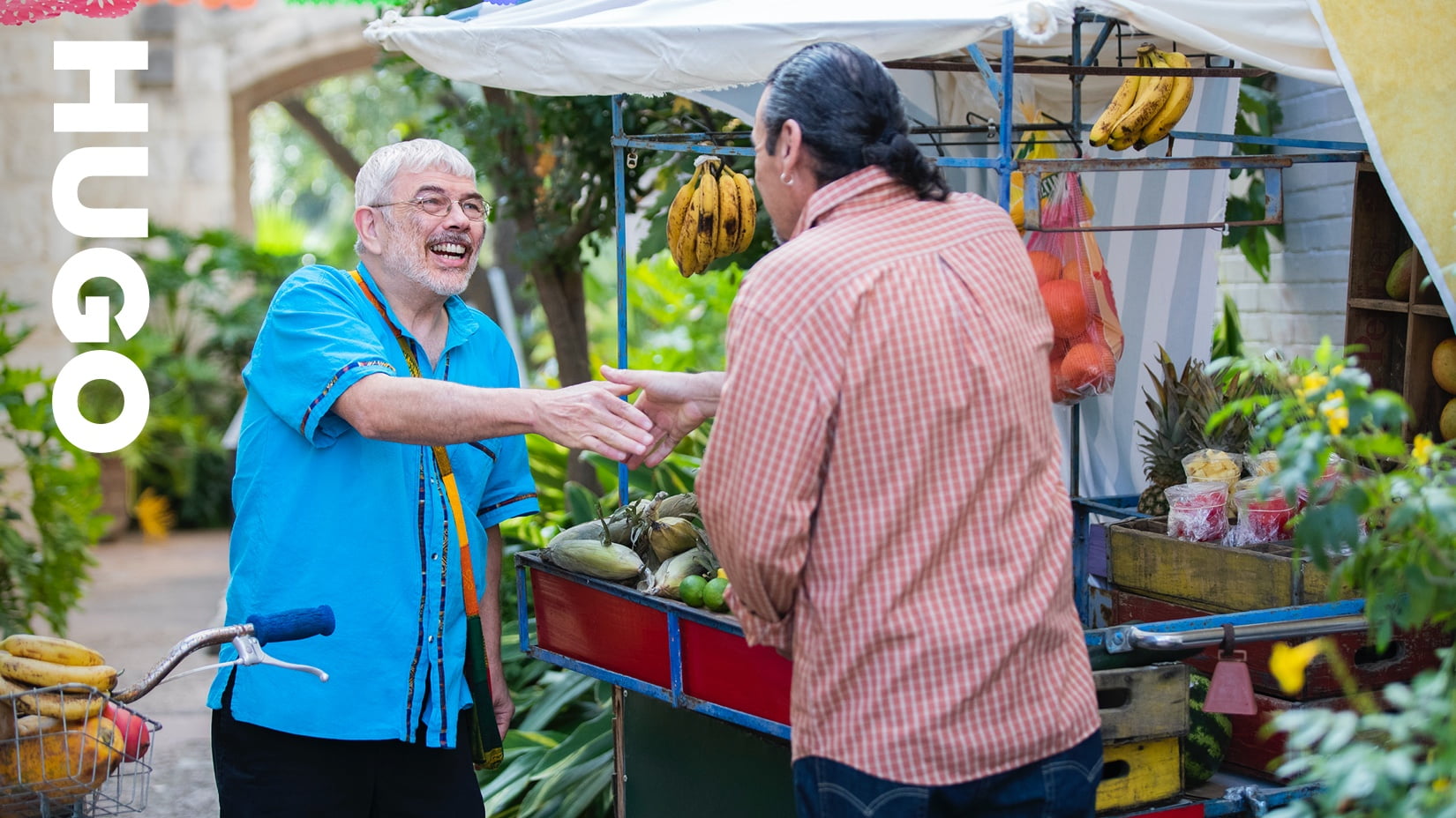 Hugo video play button.