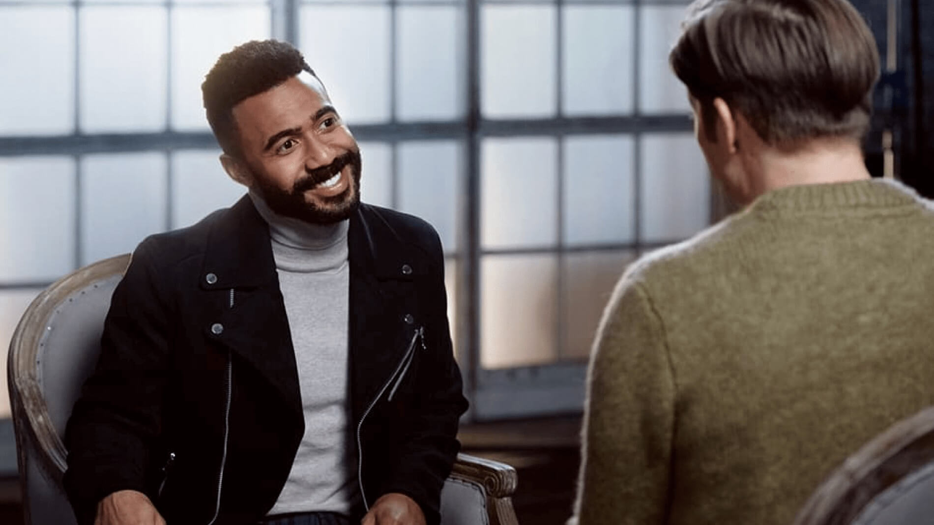 Dimitri and Chad video play button.