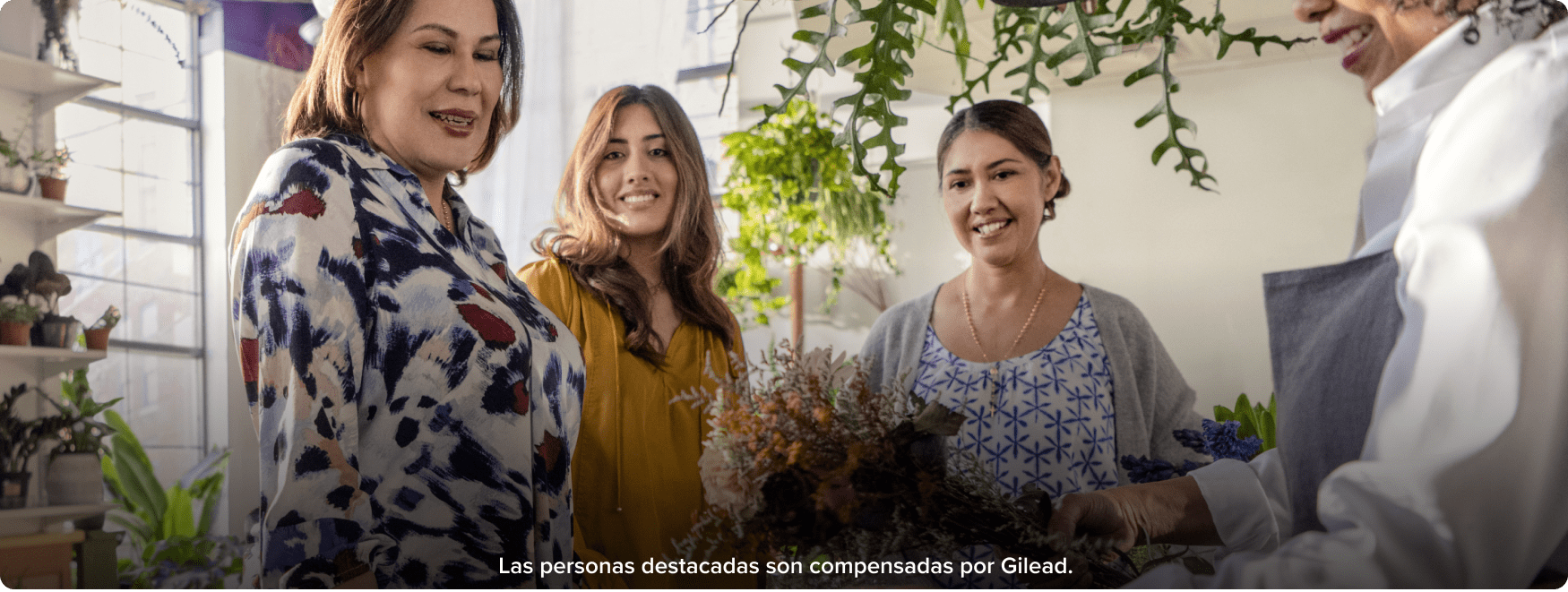 mujeres en una floreria