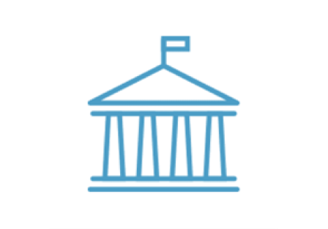 icono de edificio del gobierno